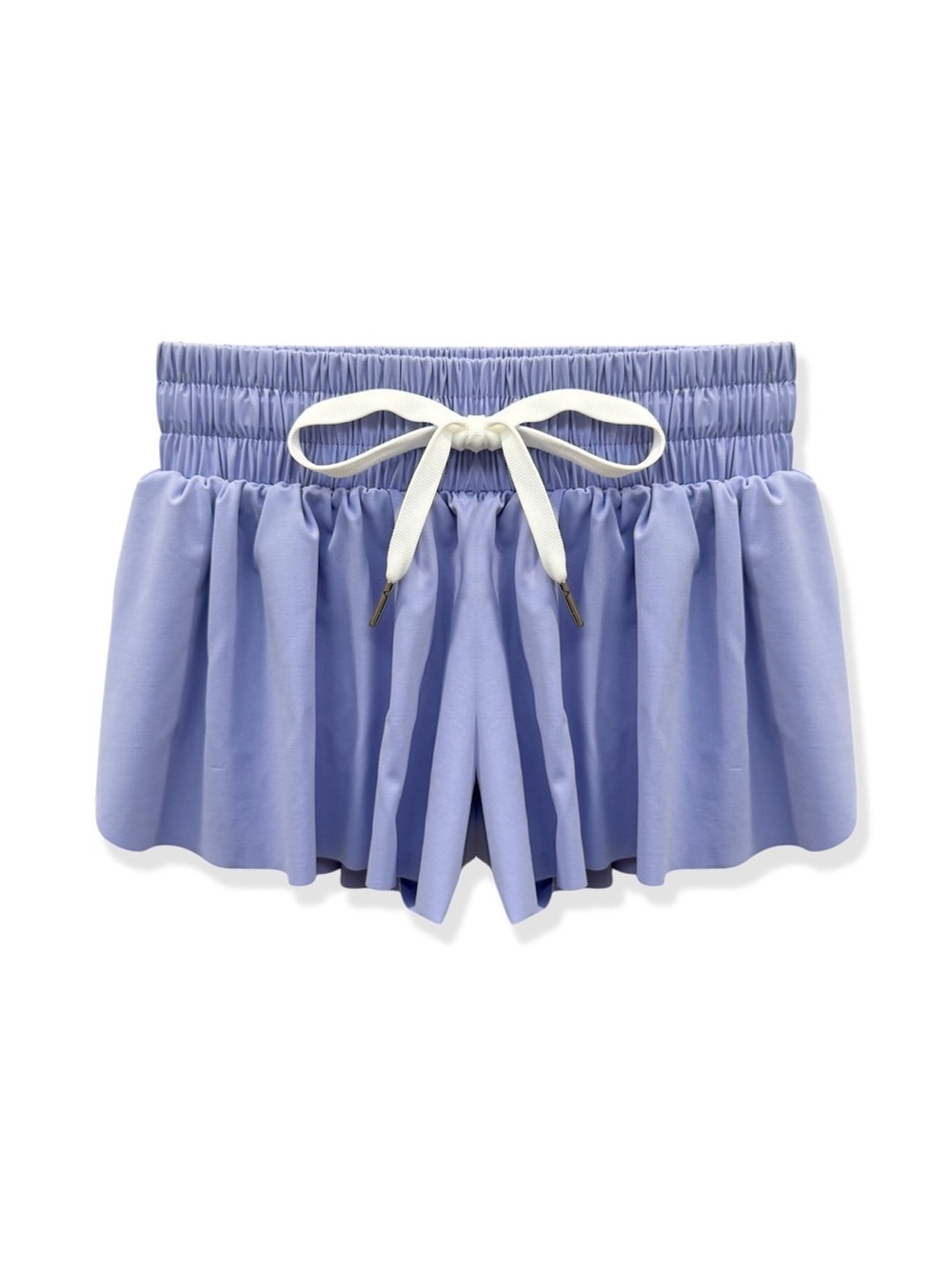 Katie J NYC butterfly Farrah shorts blue solid size small (7/8)
